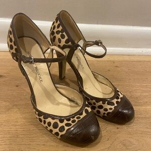 Audrey Brooke Leopard and Brown Heels